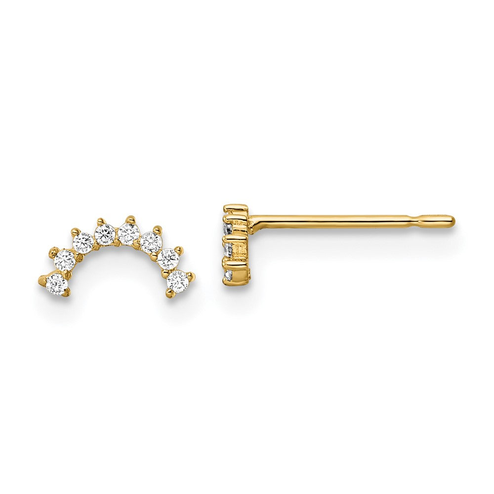 14k Madi K CZ Post Earrings (0.3 grams)