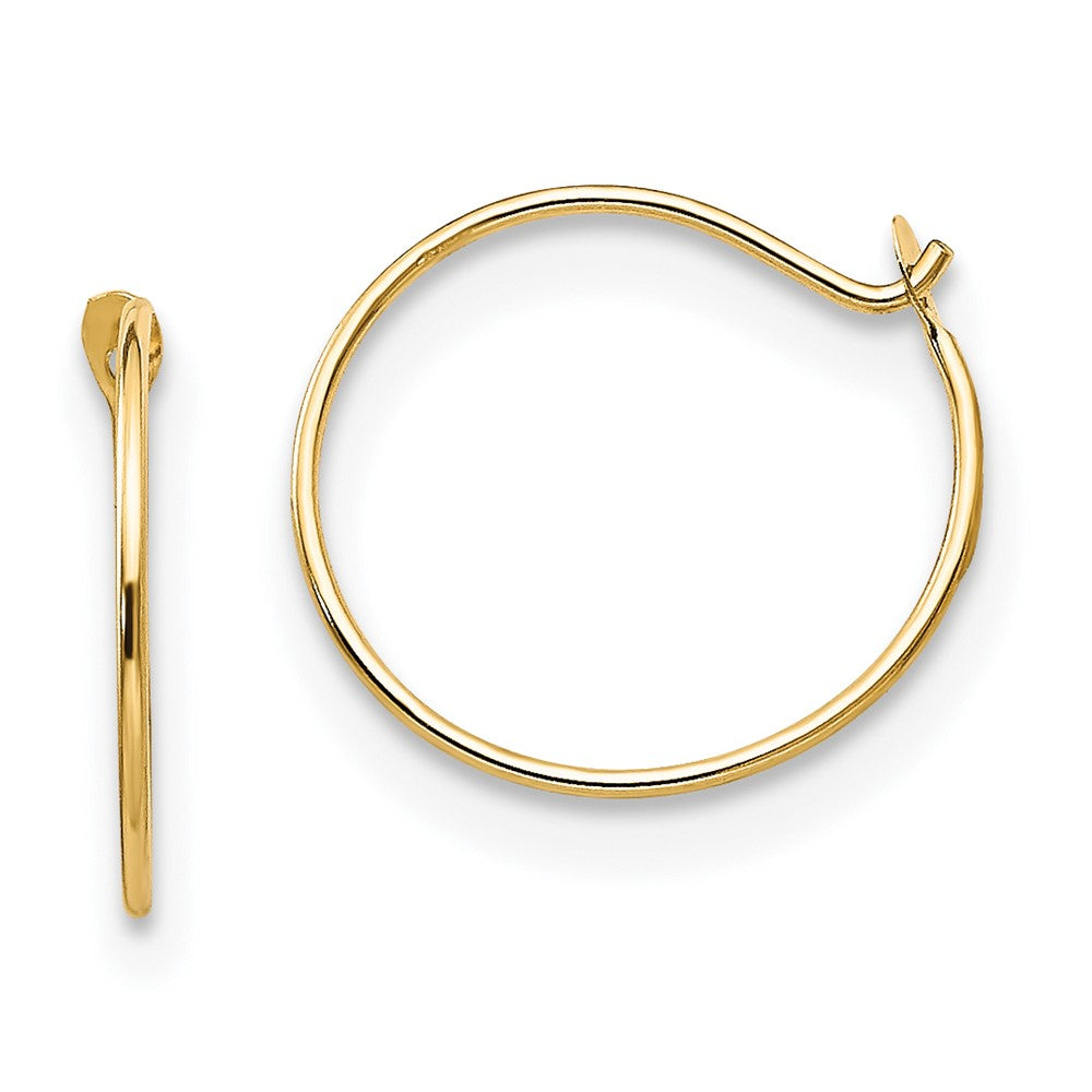 14k Madi K Sm. Endless Hoop Earrings (0.17 grams)