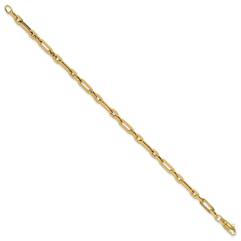 14k Yellow Gold 5 mm Polished Fancy Link Bracelet (4.32 grams)