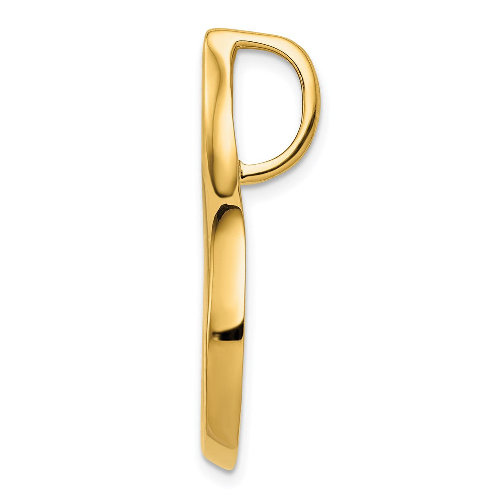 14k Yellow Gold 18 mm Regular and Fancy Omega Slide (4.29 grams)