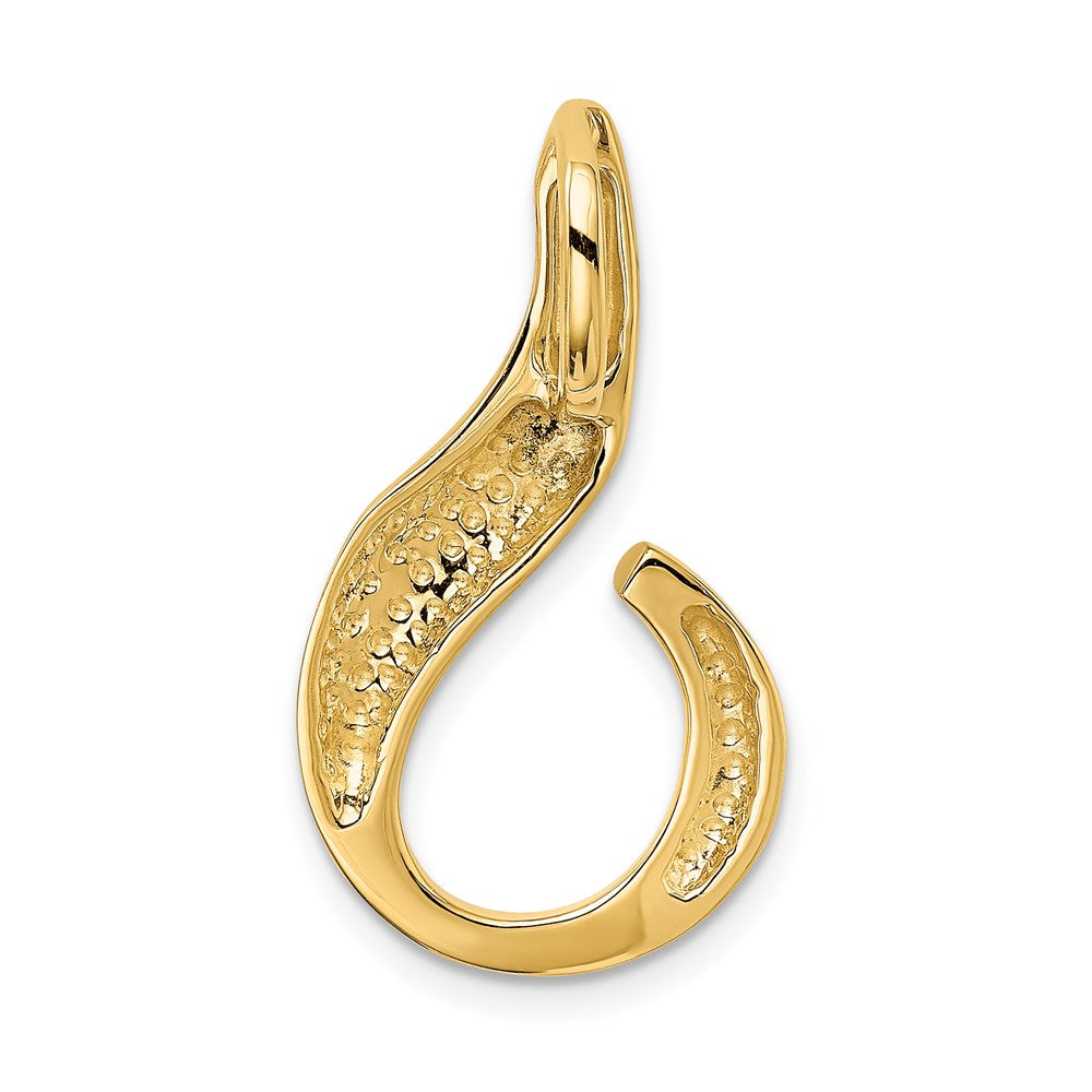14k Yellow Gold 18 mm Regular and Fancy Omega Slide (4.29 grams)