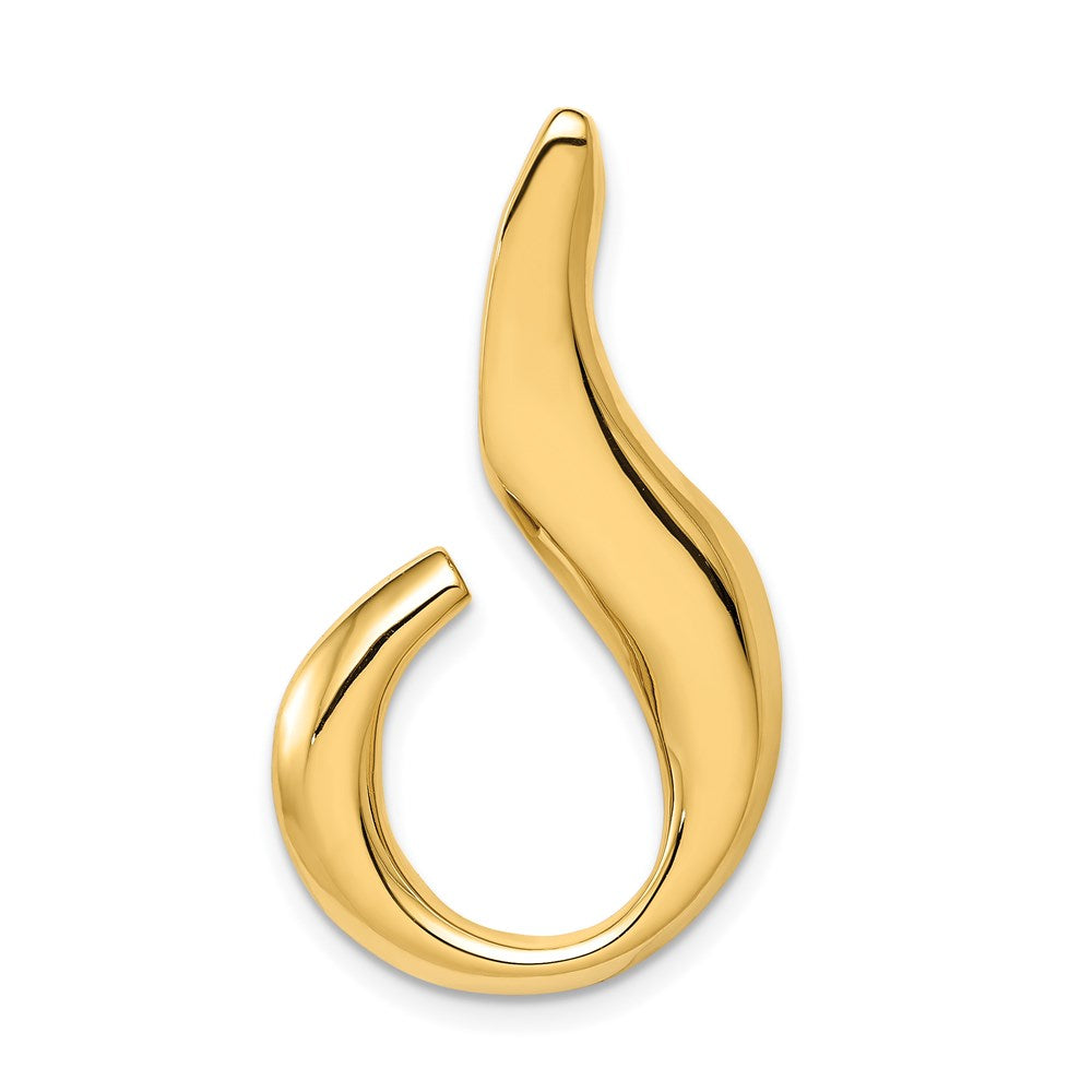 14k Yellow Gold 18 mm Regular and Fancy Omega Slide (4.29 grams)