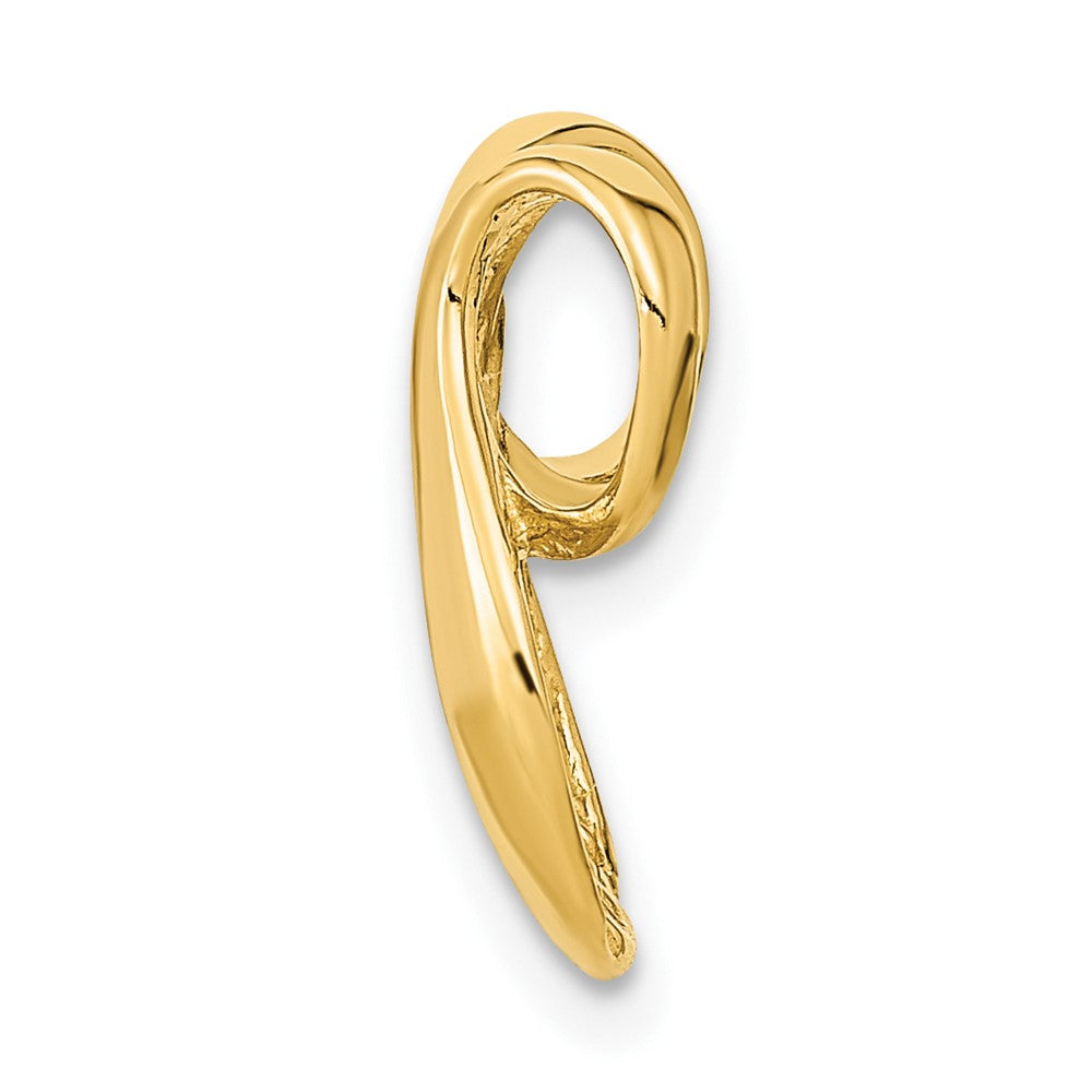 14k Yellow Gold 13 mm Fancy Fancy Omega Slide (1.43 grams)