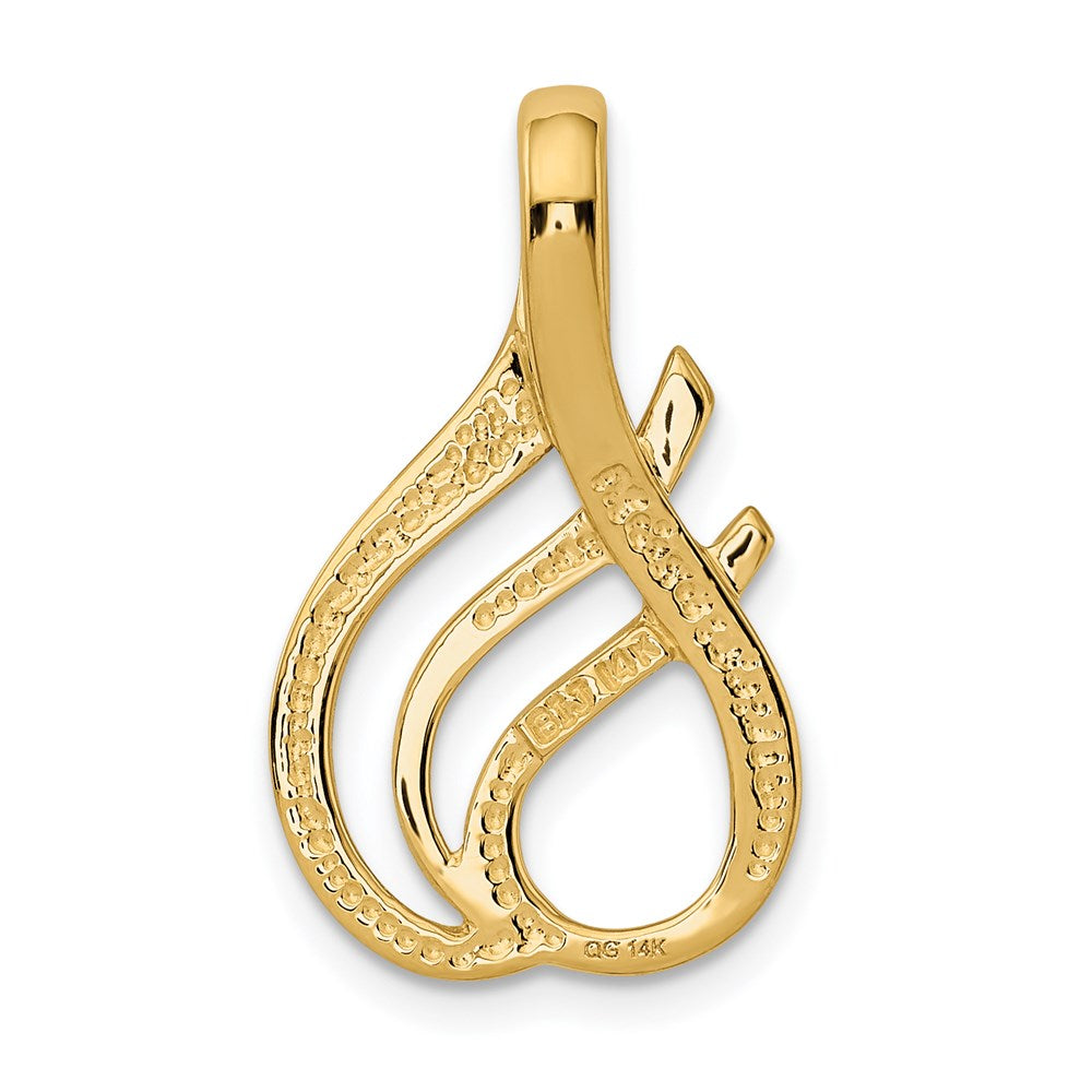 14k Yellow Gold 16 mm Fancy Slide (4.02 grams)