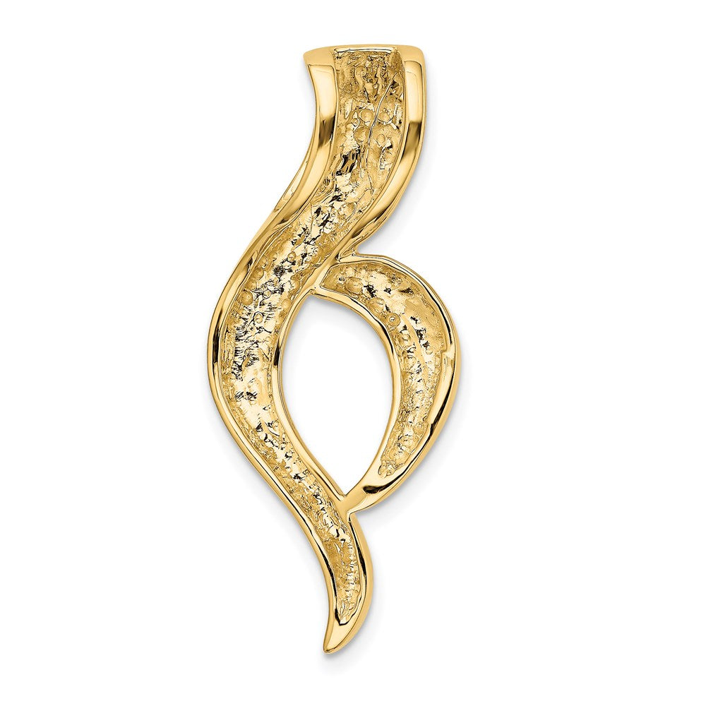 14k Yellow Gold 17 mm Fancy Omega Slide (6.49 grams)