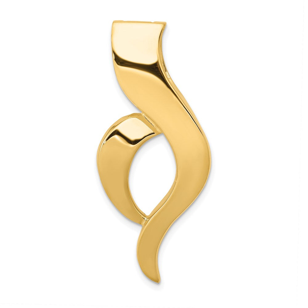 14k Yellow Gold 17 mm Fancy Omega Slide (6.49 grams)
