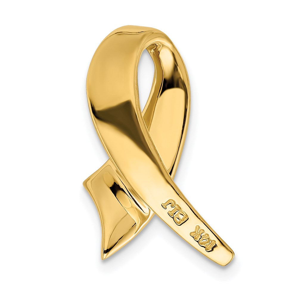14k Yellow Gold 14 mm Fancy/Reversible Omega Slide (3.12 grams)