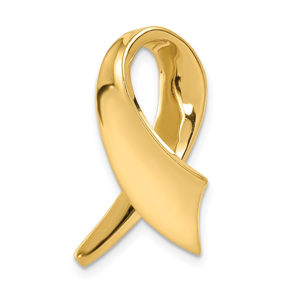 14k Yellow Gold 14 mm Fancy/Reversible Omega Slide (3.12 grams)