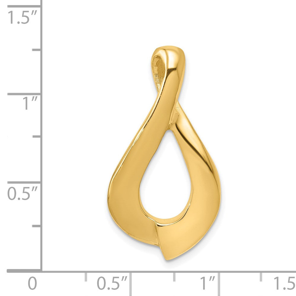 14k Yellow Gold 16 mm Fancy Slide (3.72 grams)