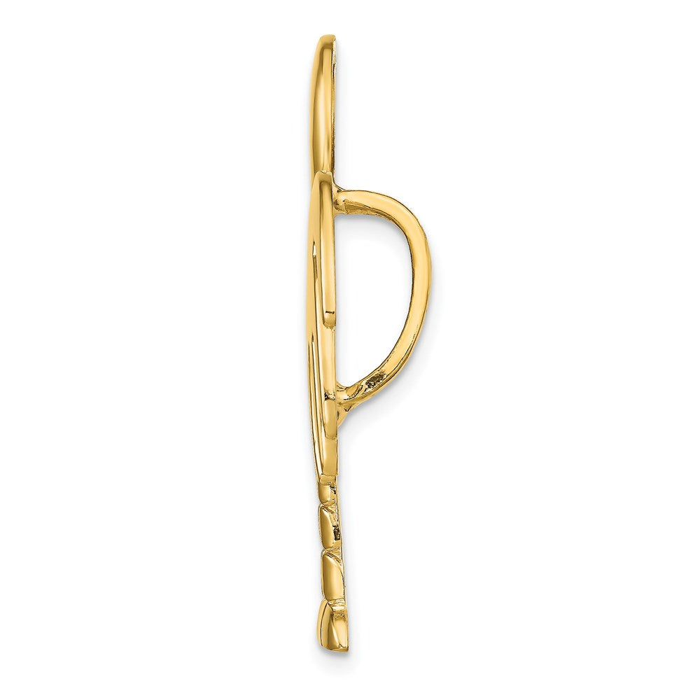 14k Yellow Gold 27 mm CHARLESTON Palmetto w/Moon Slide (3.77 grams)