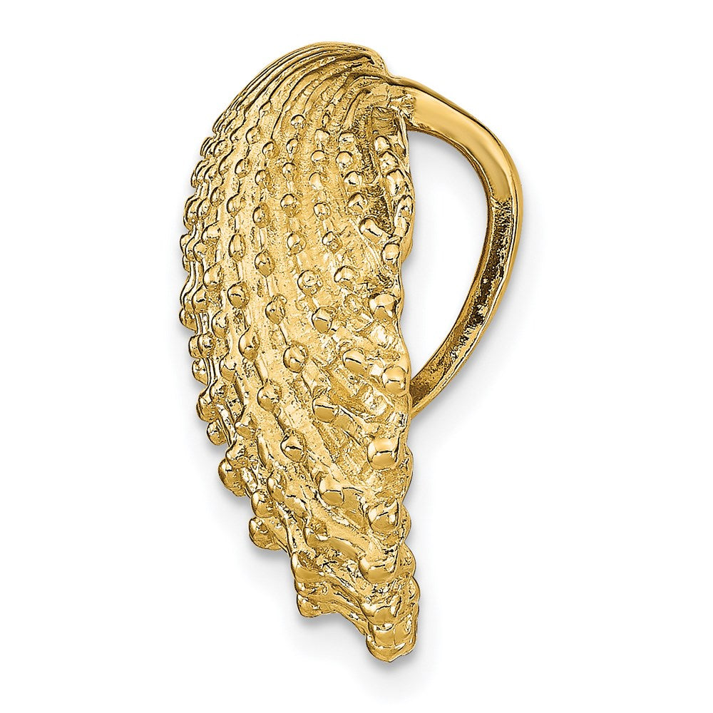 14k Yellow Gold 24 mm Scallop Shell Slide (7.83 grams)