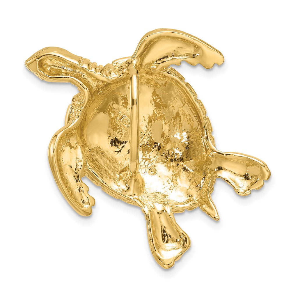 14k Yellow Gold 31 mm Turtle Slide (11.25 grams)