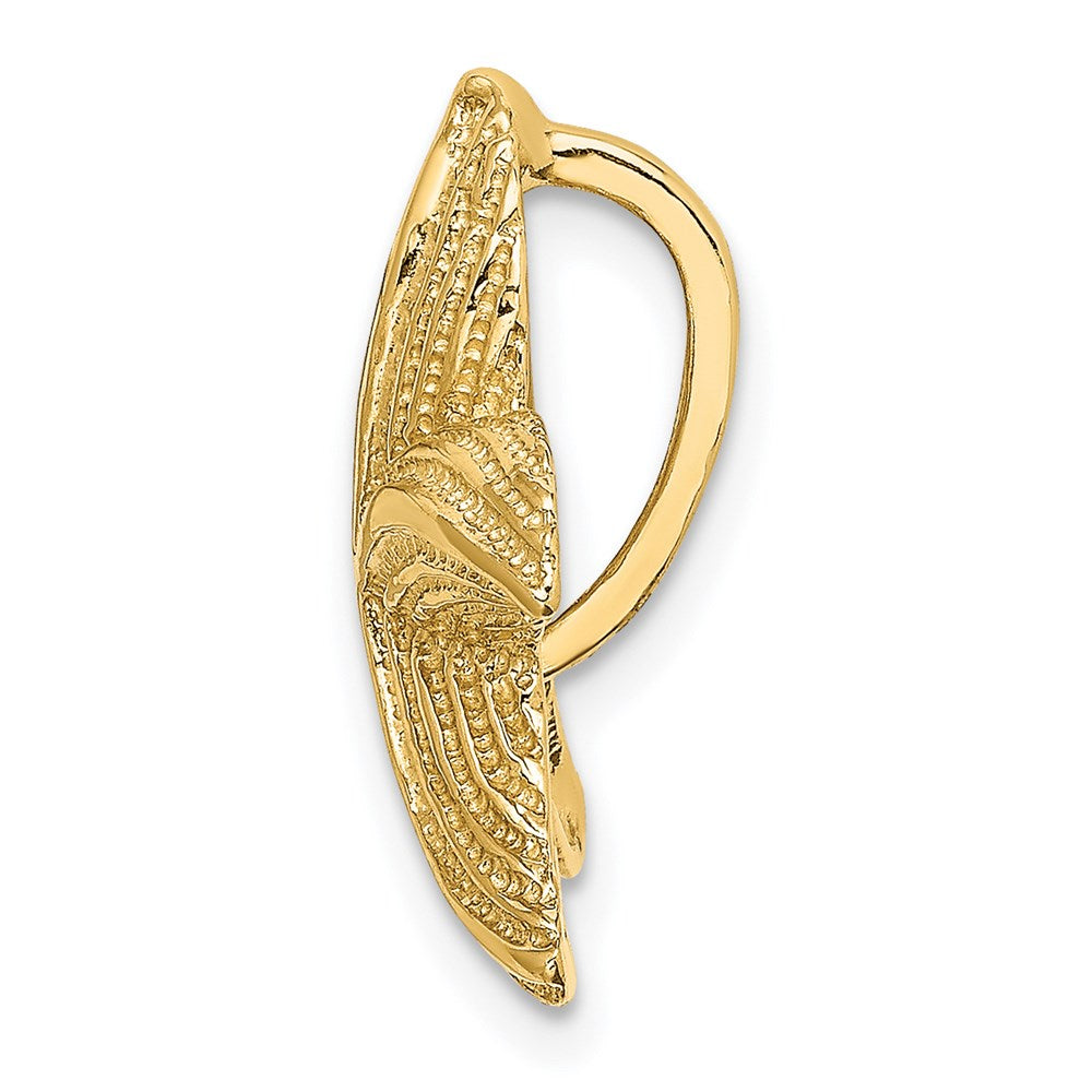 14k Yellow Gold 20.1 mm Polished and Textured Starfish Slide (2.94 grams)