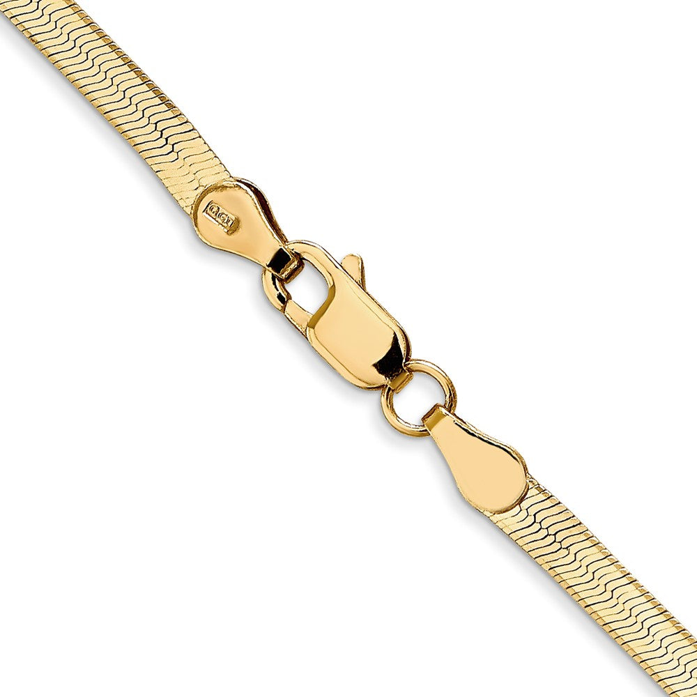 14k 3mm Silky Herringbone Chain (5.32 grams)