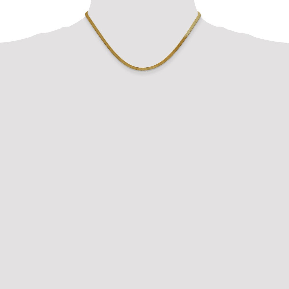 14k 3mm Silky Herringbone Chain (5.32 grams)