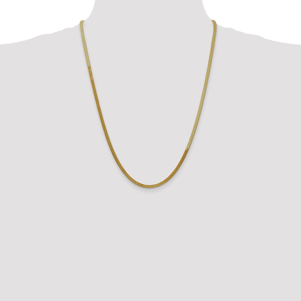 14k 3mm Silky Herringbone Chain (5.32 grams)