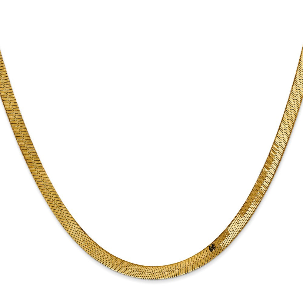 14k 4mm Silky Herringbone Chain (7.03 grams)
