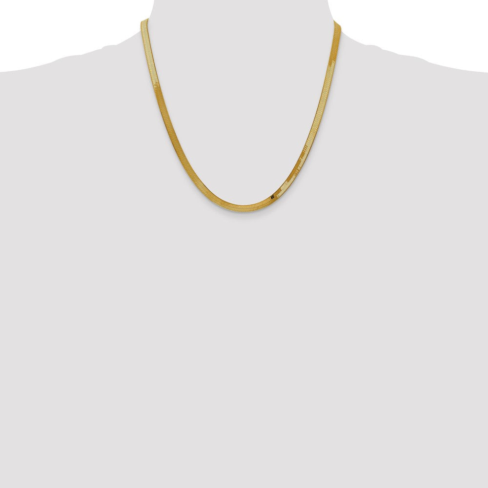 14k 4mm Silky Herringbone Chain (7.03 grams)