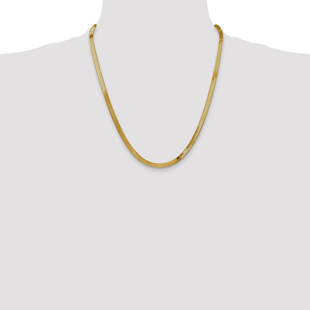 14k 4mm Silky Herringbone Chain (7.03 grams)