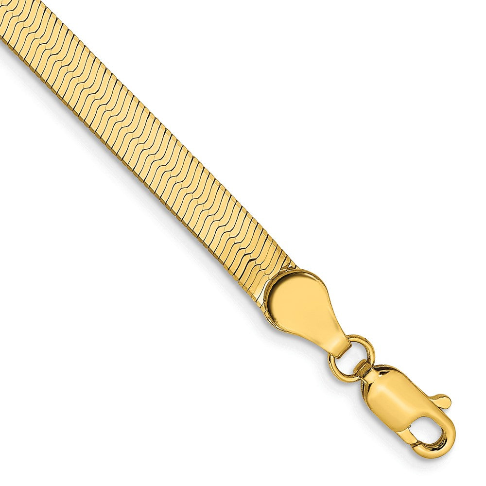 14k 4mm Silky Herringbone Chain Bracelet (3.53 grams)
