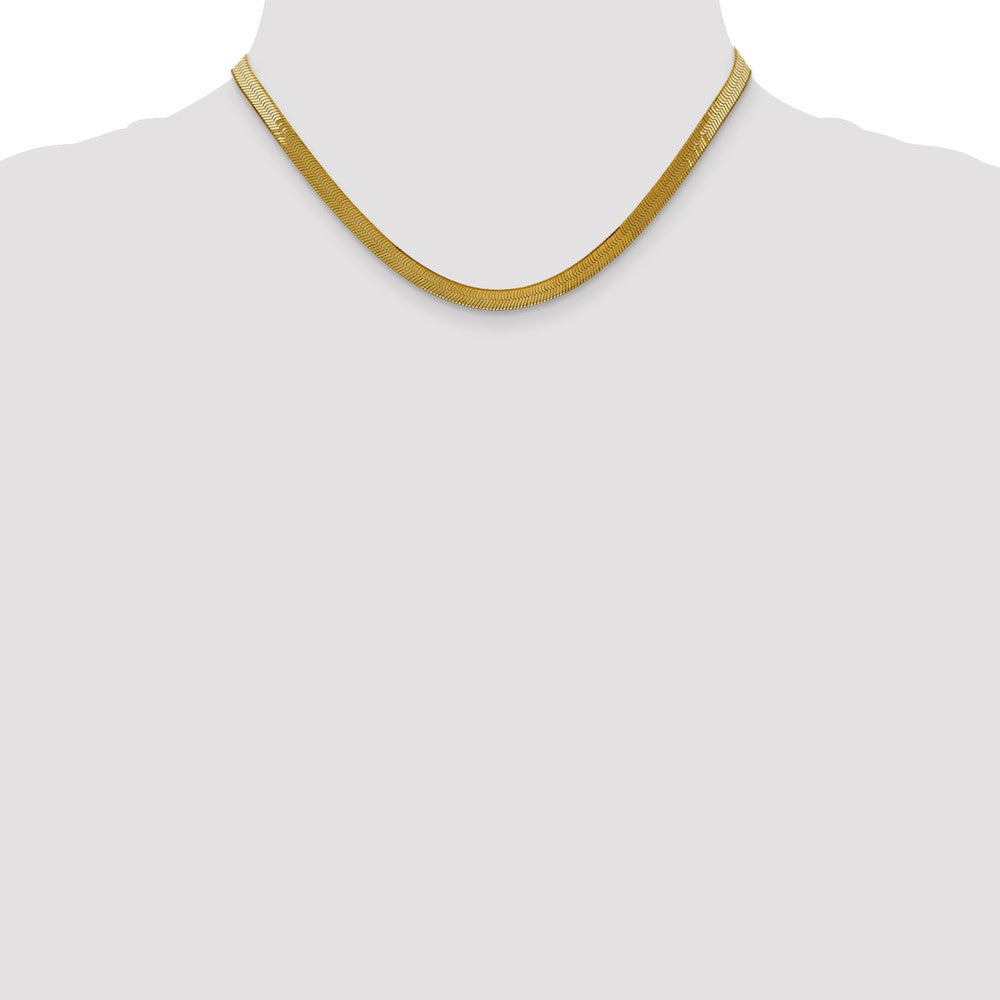 14k 5mm Silky Herringbone Chain (9.82 grams)