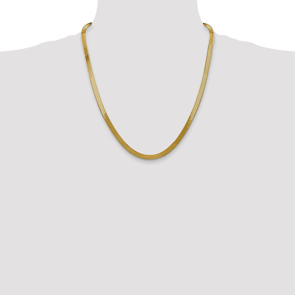 14k 5mm Silky Herringbone Chain (9.82 grams)