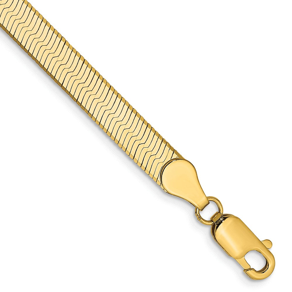 14k 5mm Silky Herringbone Chain Bracelet (4.86 grams)