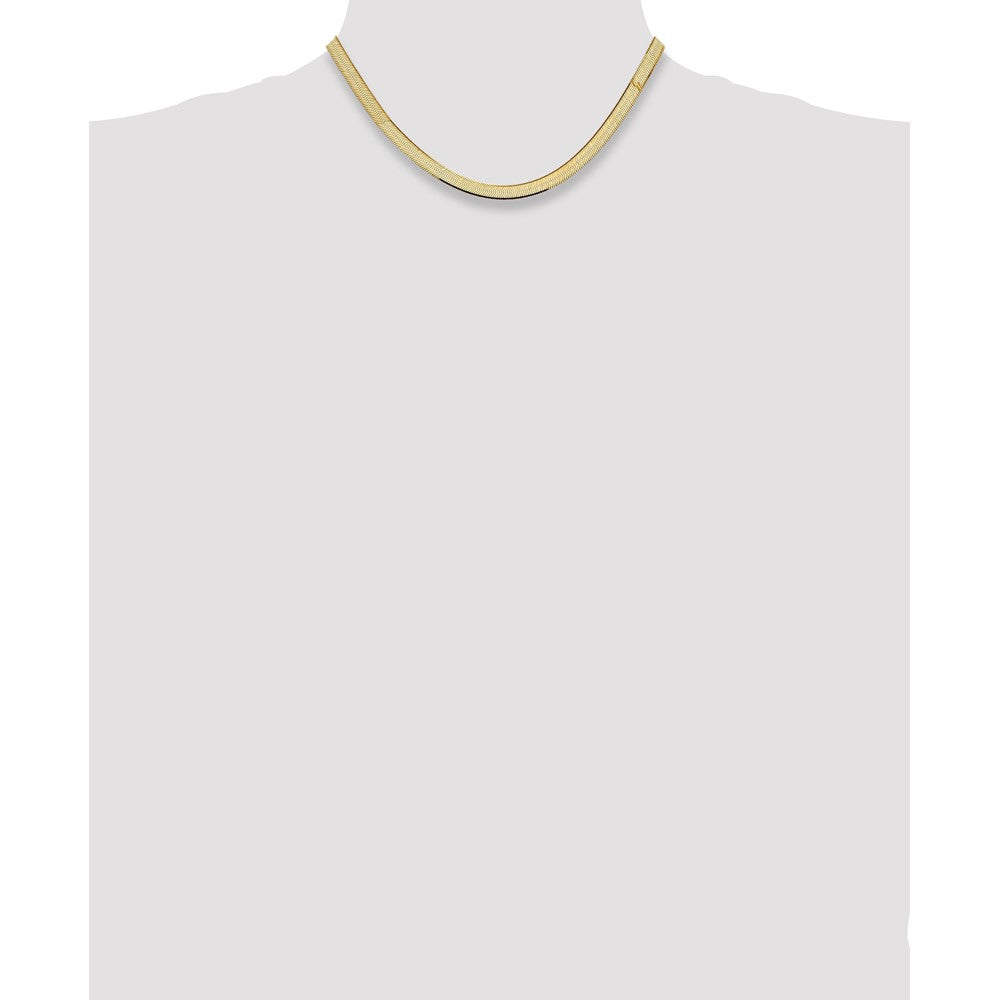 14k 5.5mm Silky Herringbone Chain (12.29 grams)