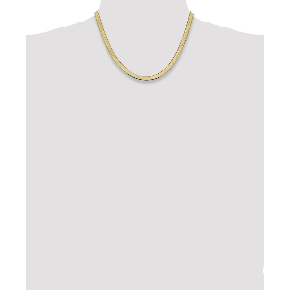 14k 5.5mm Silky Herringbone Chain (12.29 grams)