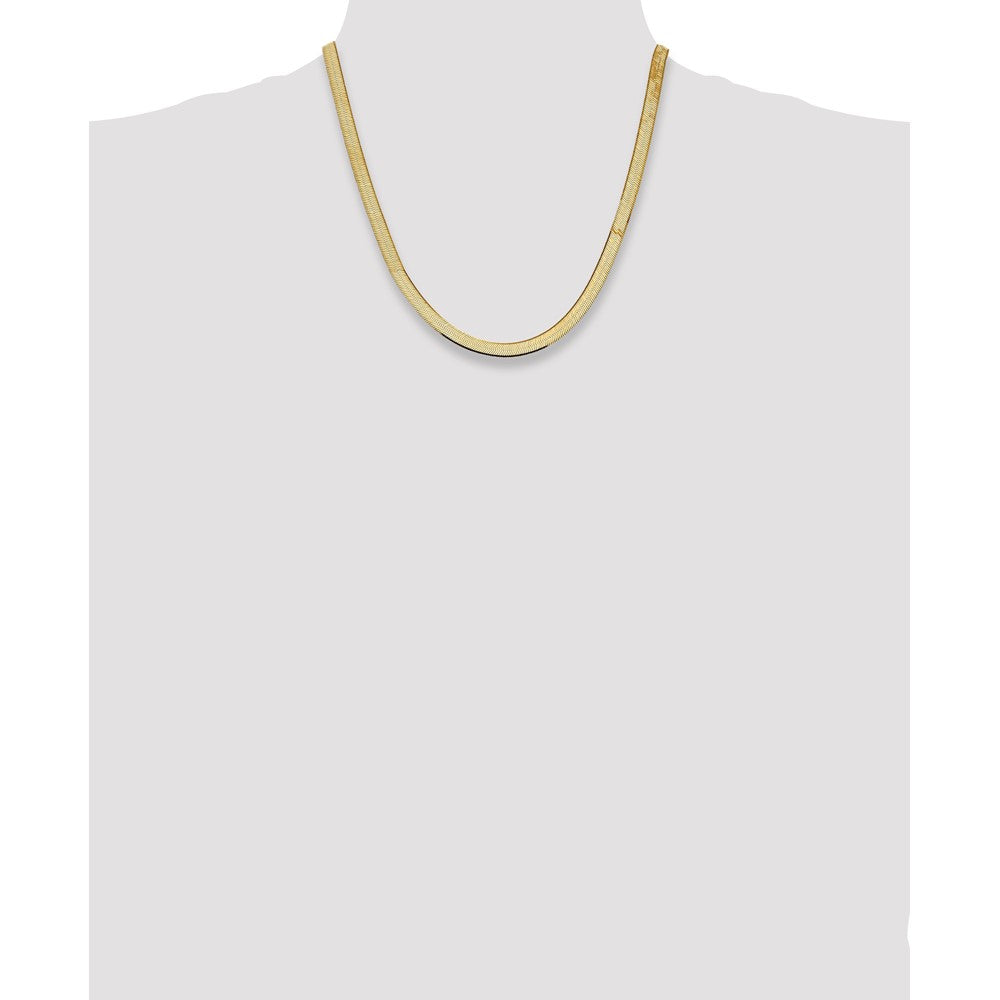 14k 5.5mm Silky Herringbone Chain (12.29 grams)