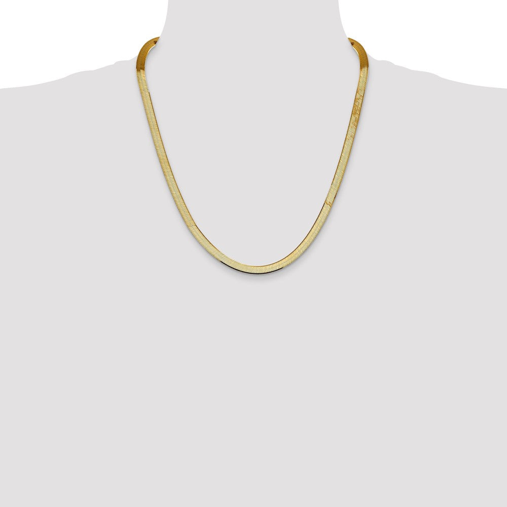 14k 5.5mm Silky Herringbone Chain (12.29 grams)