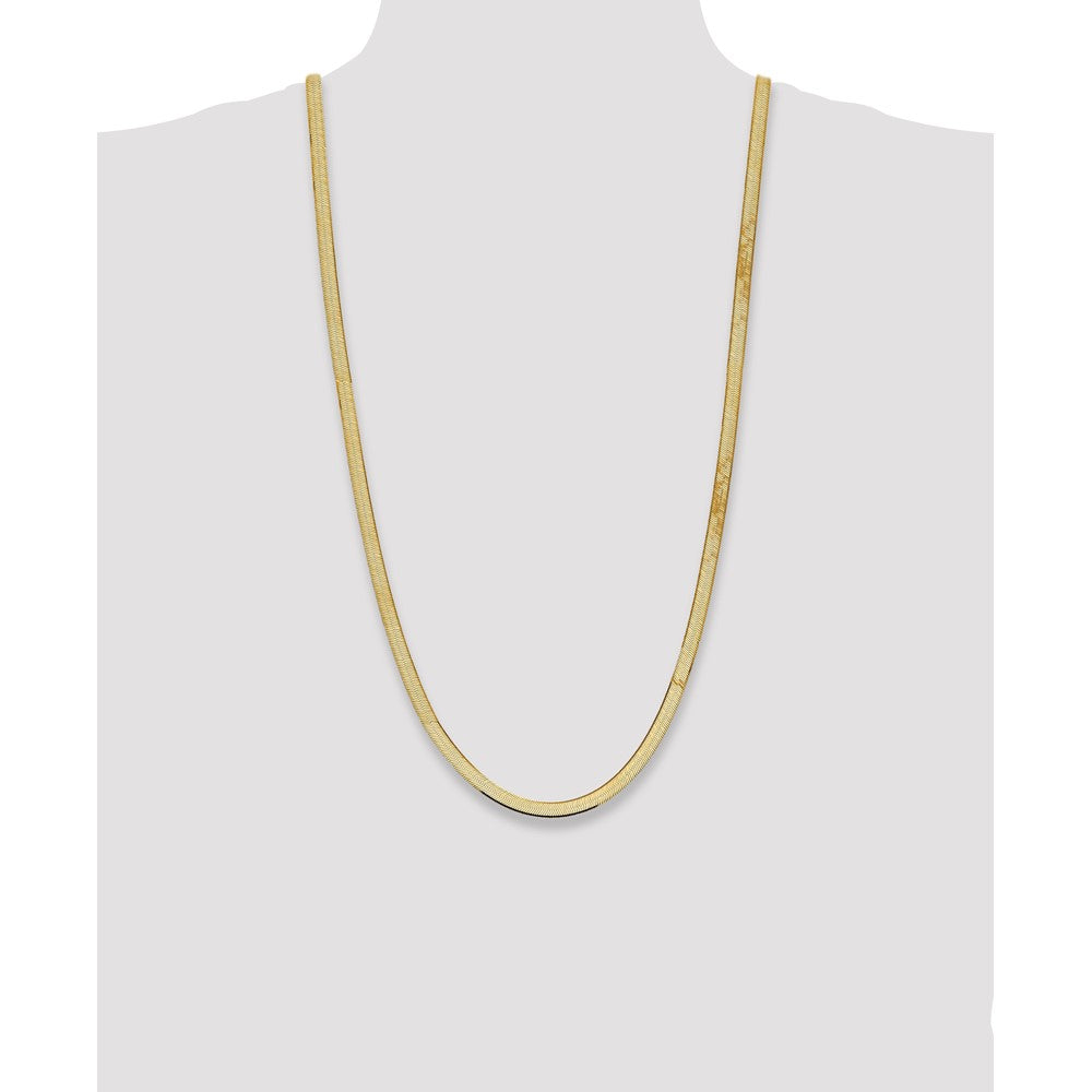 14k 5.5mm Silky Herringbone Chain (12.29 grams)