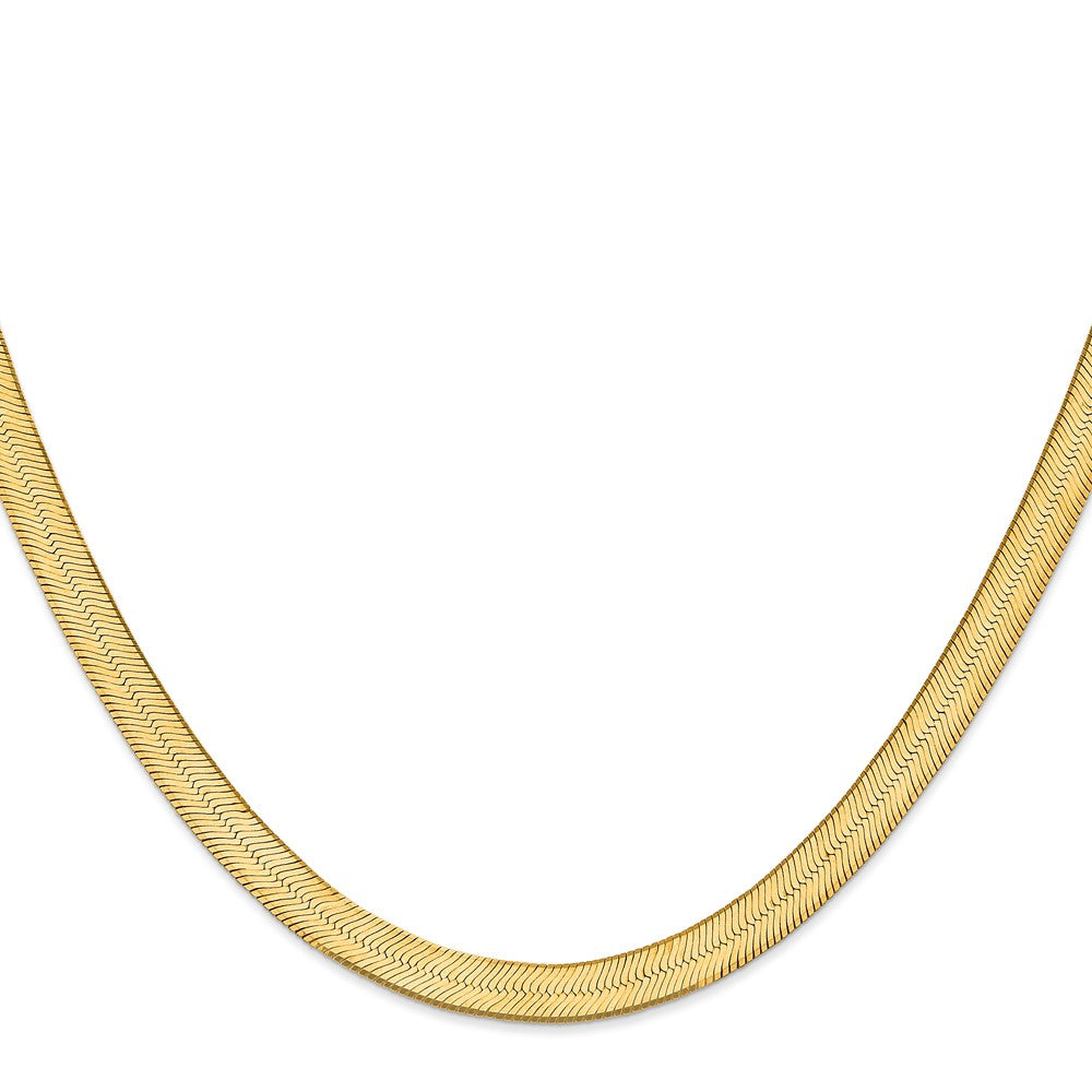 14k 6.5mm Silky Herringbone Chain (18.95 grams)