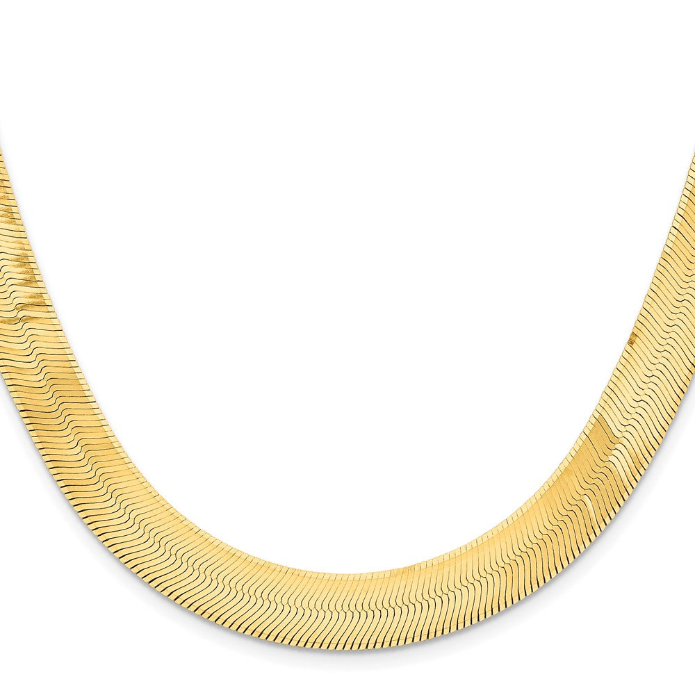 14k 10mm Silky Herringbone Chain (31.36 grams)