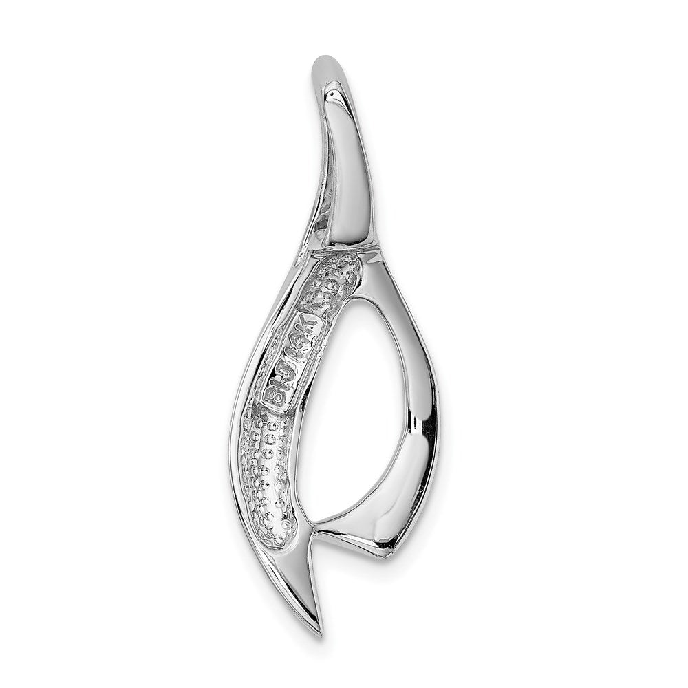 14k White Gold 13 mm Designer Slide (3.64 grams)