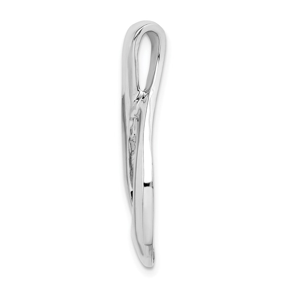 14k White Gold 16 mm Slide (4 grams)