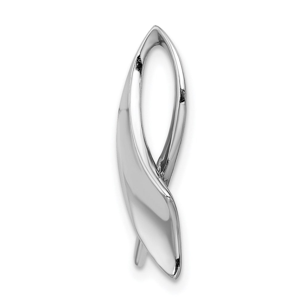 14k White Gold 13 mm Slide (2.08 grams)