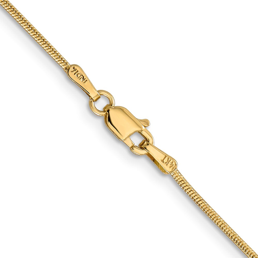 14k 1.1mm Round Snake Chain (4.48 grams)