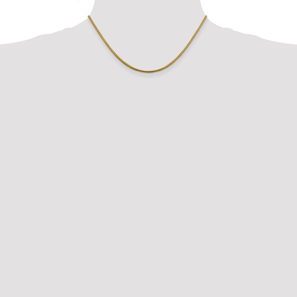 14k 1.85mm Round Snake Chain (10.98 grams)