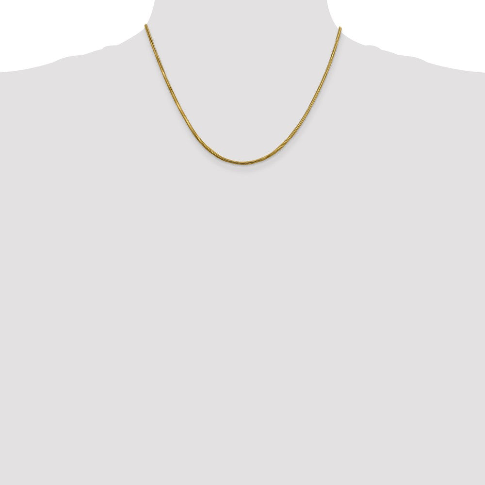 14k 1.85mm Round Snake Chain (10.98 grams)
