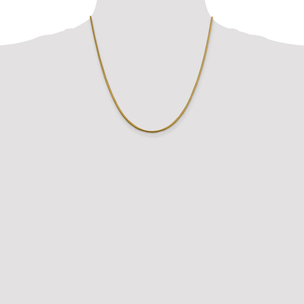14k 1.85mm Round Snake Chain (10.98 grams)