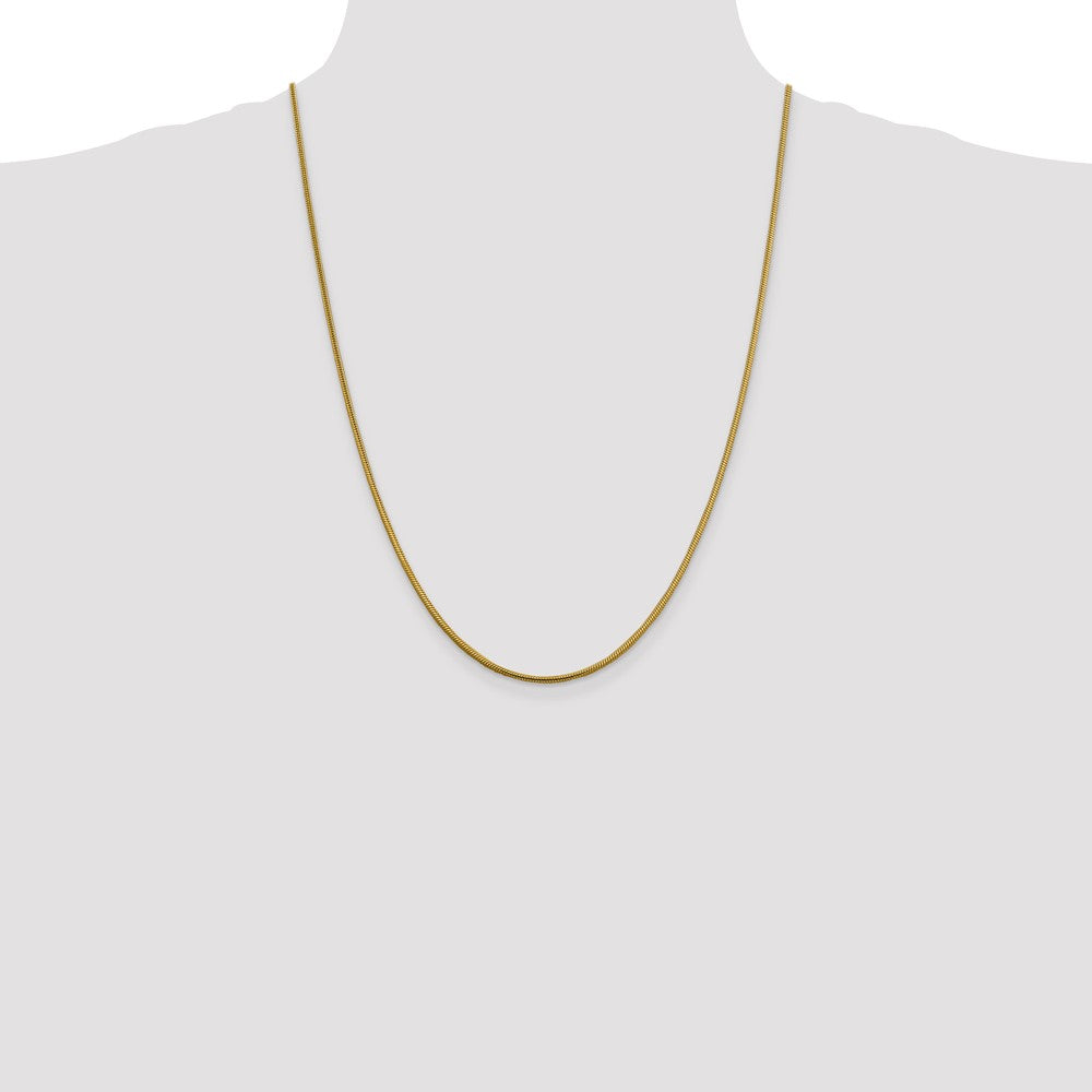 14k 1.85mm Round Snake Chain (10.98 grams)