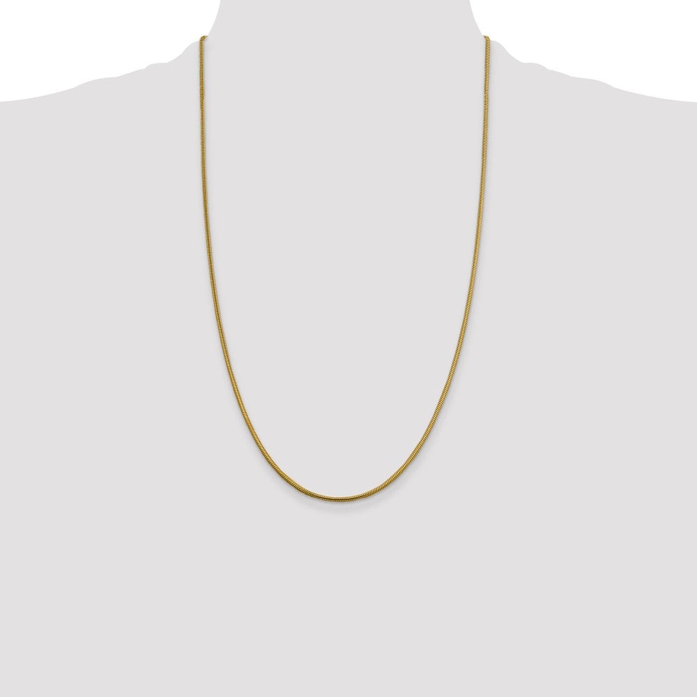 14k 1.85mm Round Snake Chain (10.98 grams)