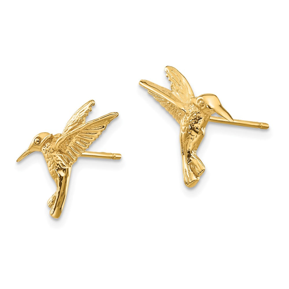 14k Yellow Gold 16 mm ngbird Post Earrings (1.81 grams)