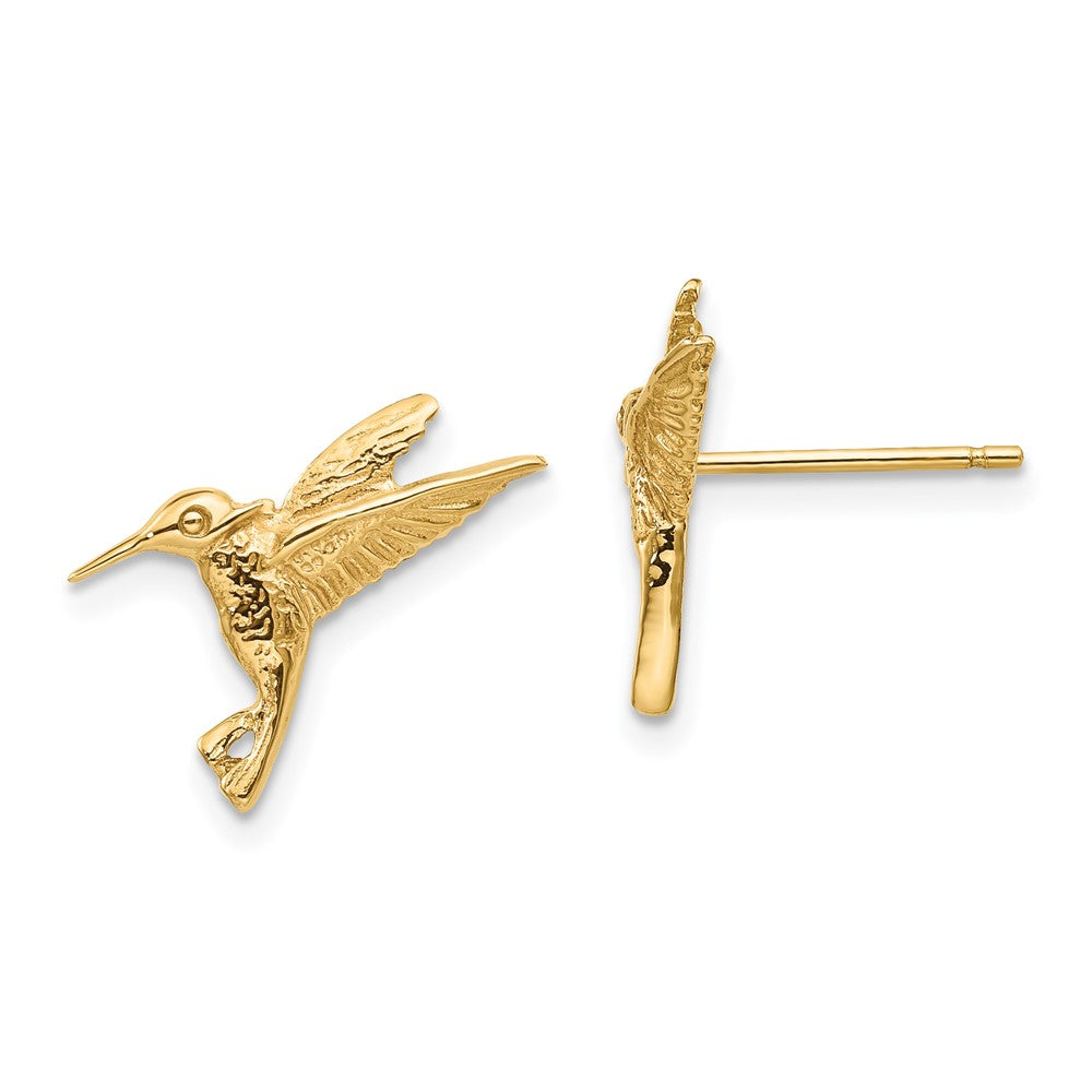 14k Yellow Gold 16 mm ngbird Post Earrings (1.81 grams)