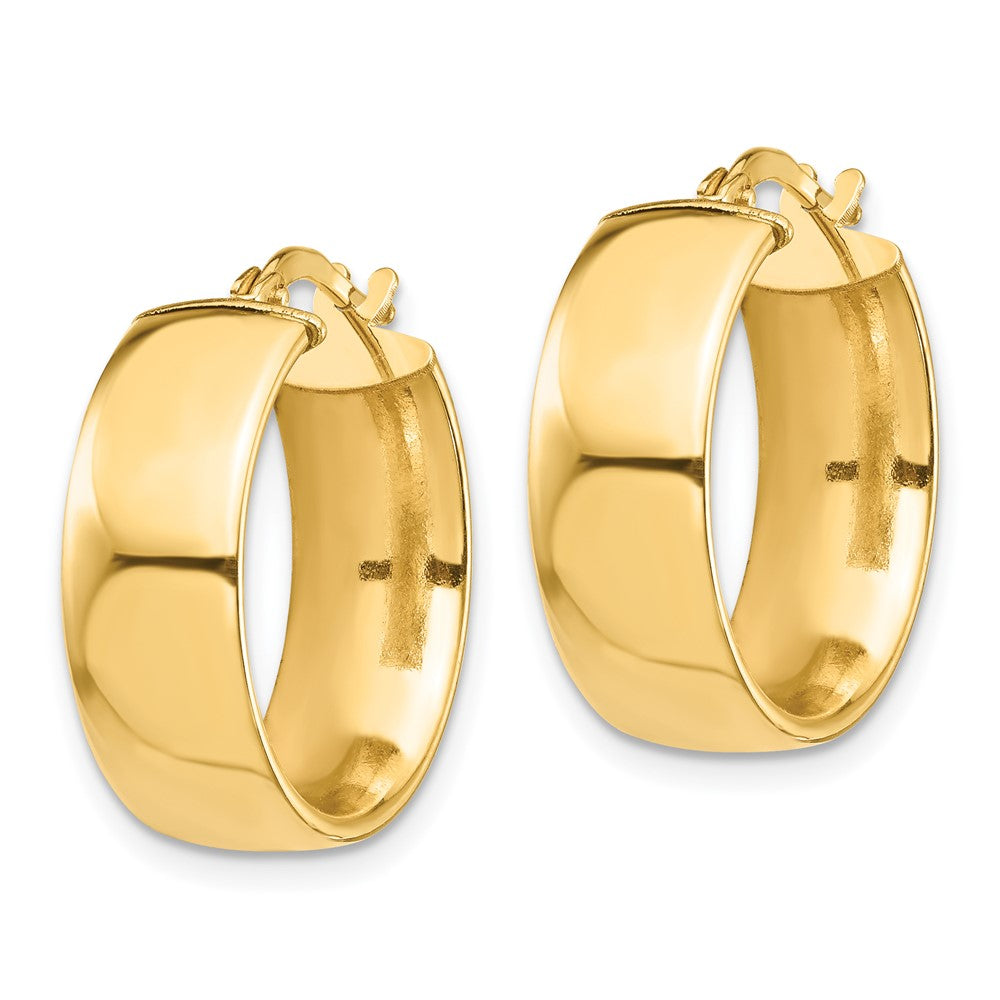 14k Yellow Gold 19 mm Hoop Earrings (2.7 grams)