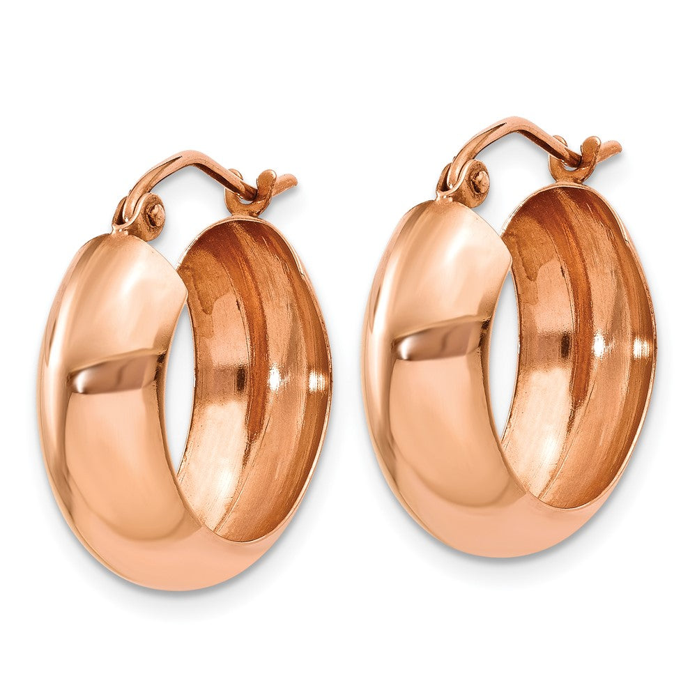 14k Rose Gold 2 mm Hoop Earrings (1.55 grams)