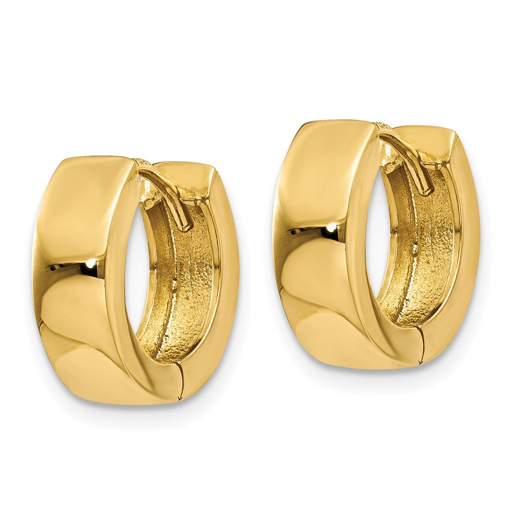 14k Yellow Gold 4.5 mm Hinged Hoop Earrings (3.15 grams)