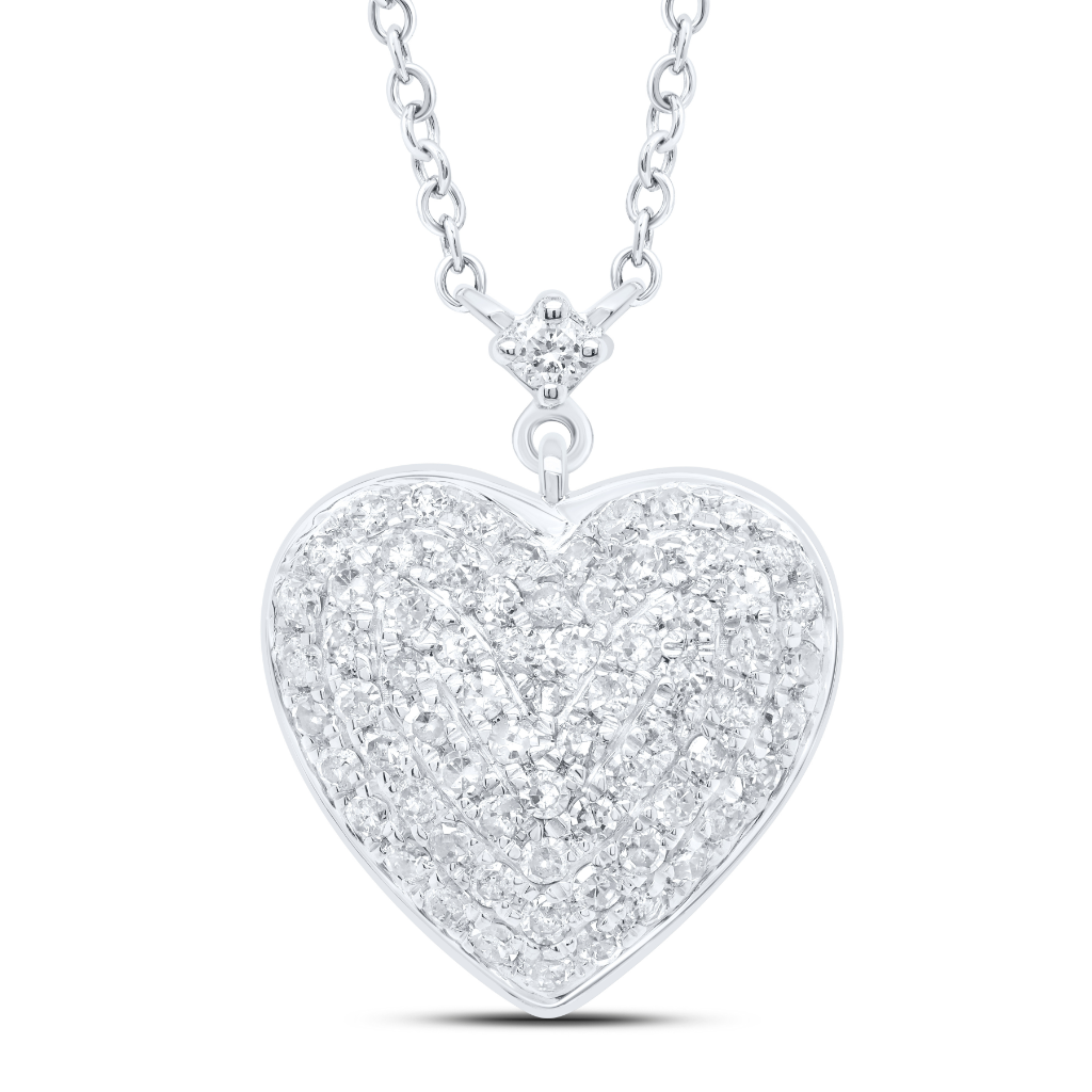 10Kt Gold 1/2Ctw-Dia P1 Gift Heart Necklace