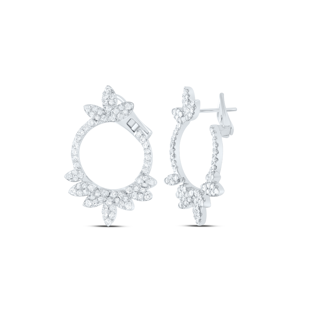 14Kt Gold 1 5/8Ctw-Dia Ana M Fashion Earring